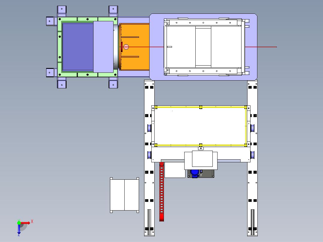A2_大型转载机变位焊接机俯视图
