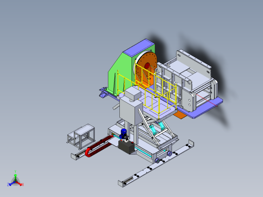 A2_大型转载机变位焊接机正等轴测缩略图