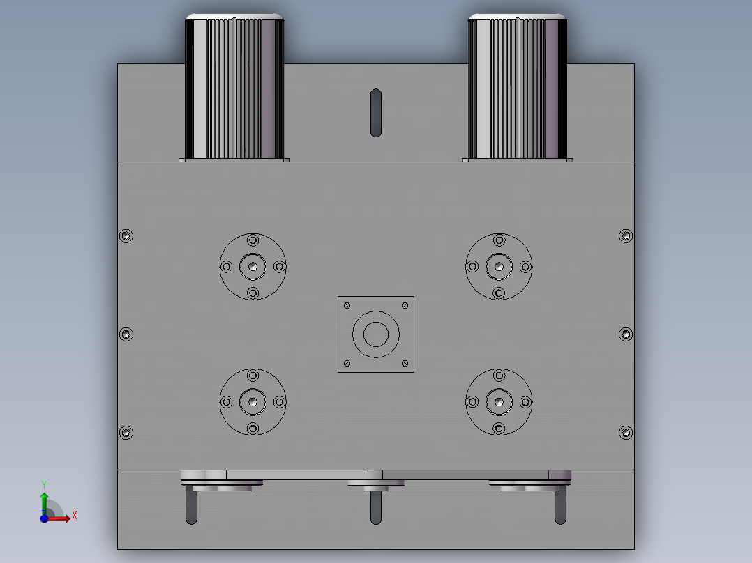 双面砂带抛光机877715==50前视图