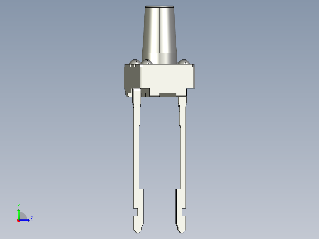 15N型2R轻触开关左视图