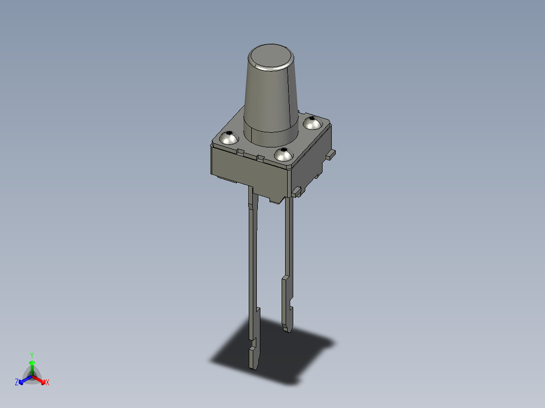 15N型2R轻触开关正等轴测图