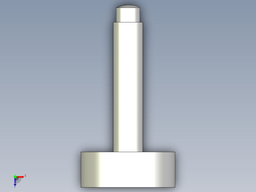 推力螺絲BJ764-3D多系列多零件图纸模型俯视图