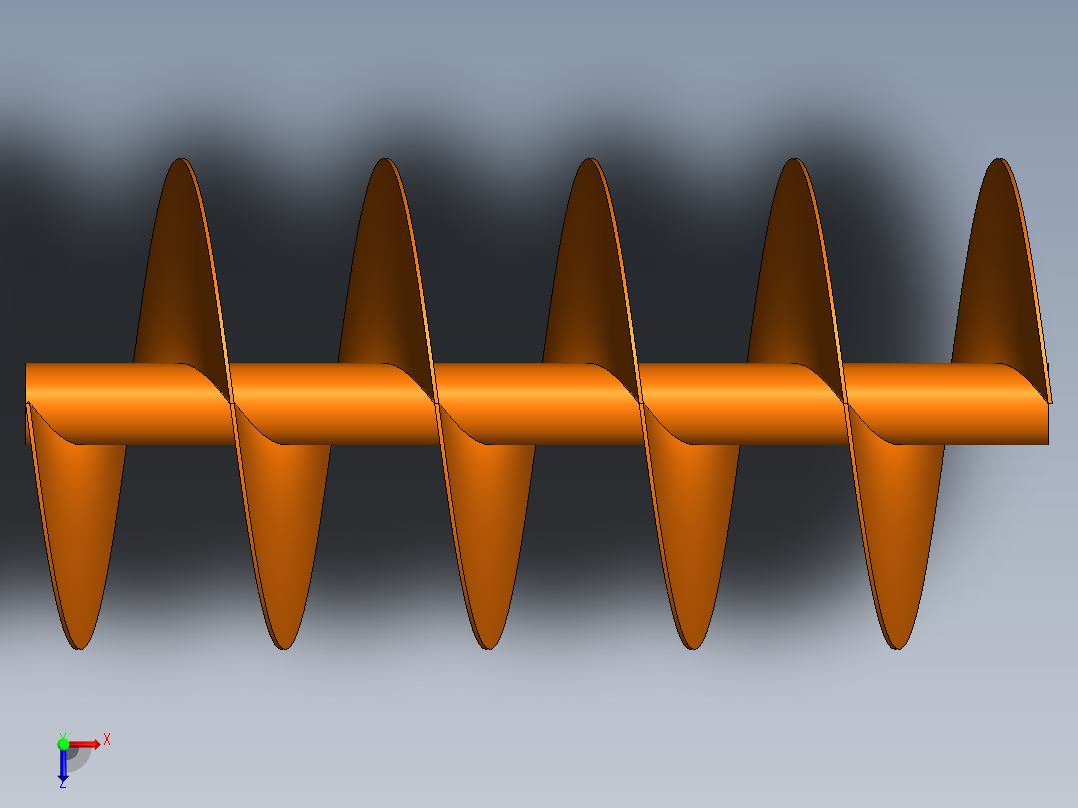 蛟龙螺旋叶片俯视图