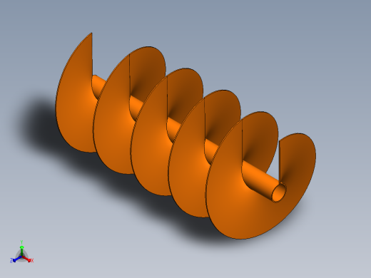 蛟龙螺旋叶片正等轴测缩略图