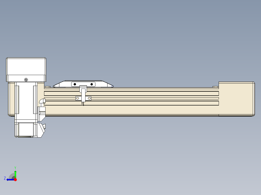 同步带全封闭直线模组TPA-HCB-65S-90-L150-MR-C-P10-N3右视图