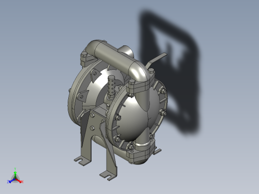ARO666120-344-C气动隔膜泵主视缩略图