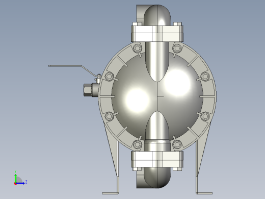 ARO666120-344-C气动隔膜泵左视缩略图