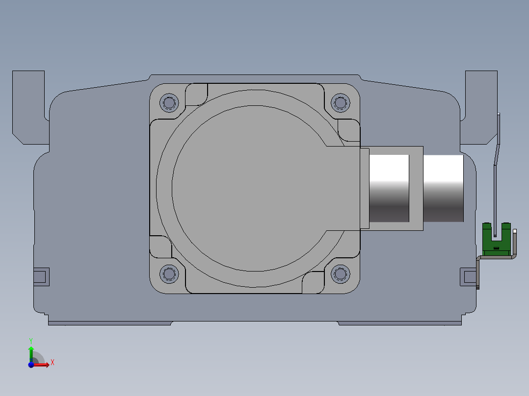 电动滑台模组SDM210直连模型前视图