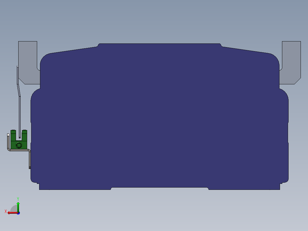 电动滑台模组SDM210直连模型后视图