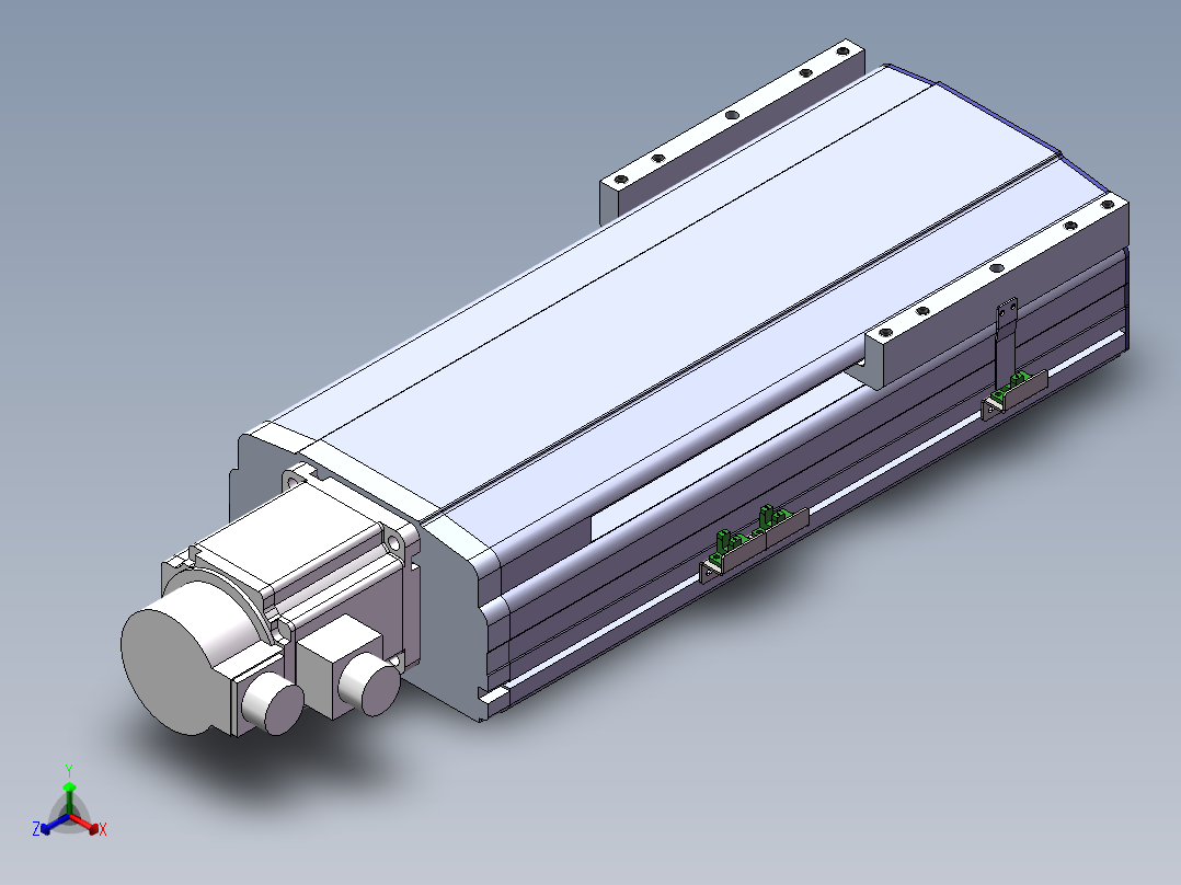 电动滑台模组SDM210直连模型正等轴测图