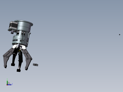 一款机械手结构（需要特征识别）左视缩略图