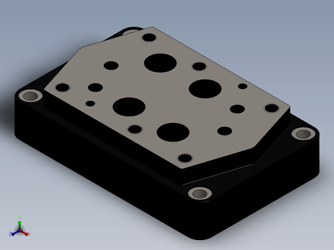 YUKEN EUROPE LTD-DSGM-06X液压元件正等轴测图