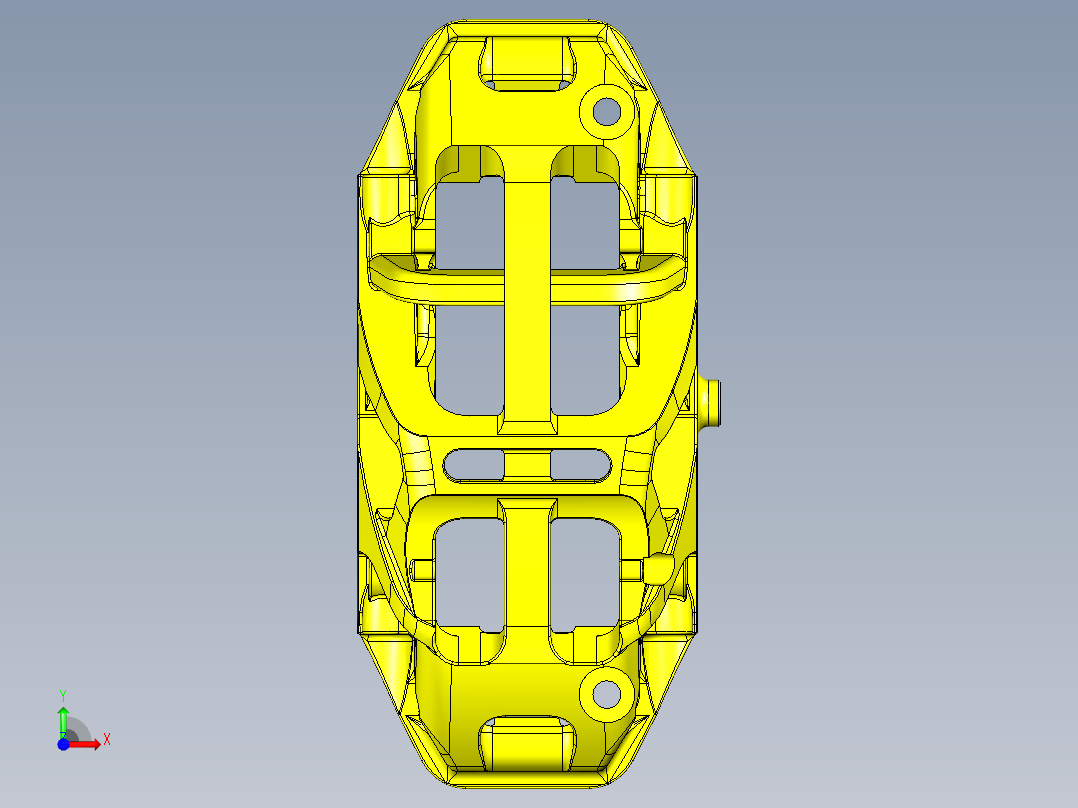 雷迅汽车刹车卡钳八活塞前视图