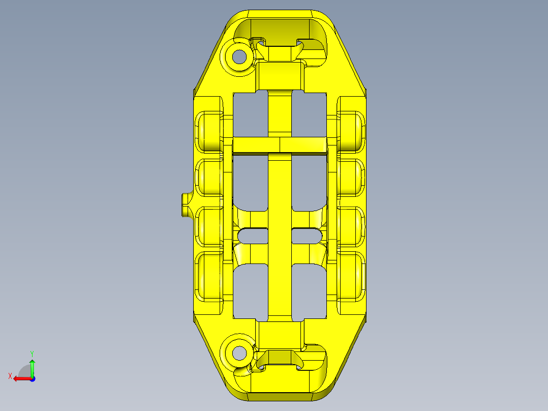 雷迅汽车刹车卡钳八活塞后视图