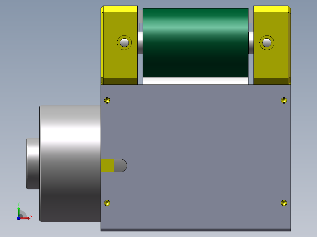 0.6米0.08米皮带机构前视图