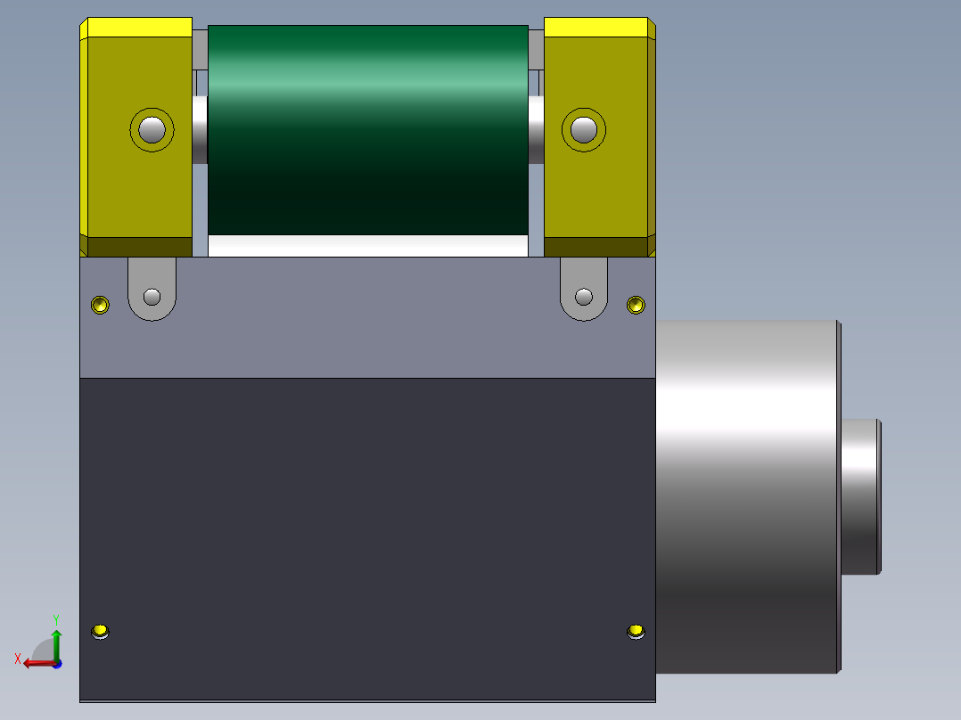 0.6米0.08米皮带机构后视图