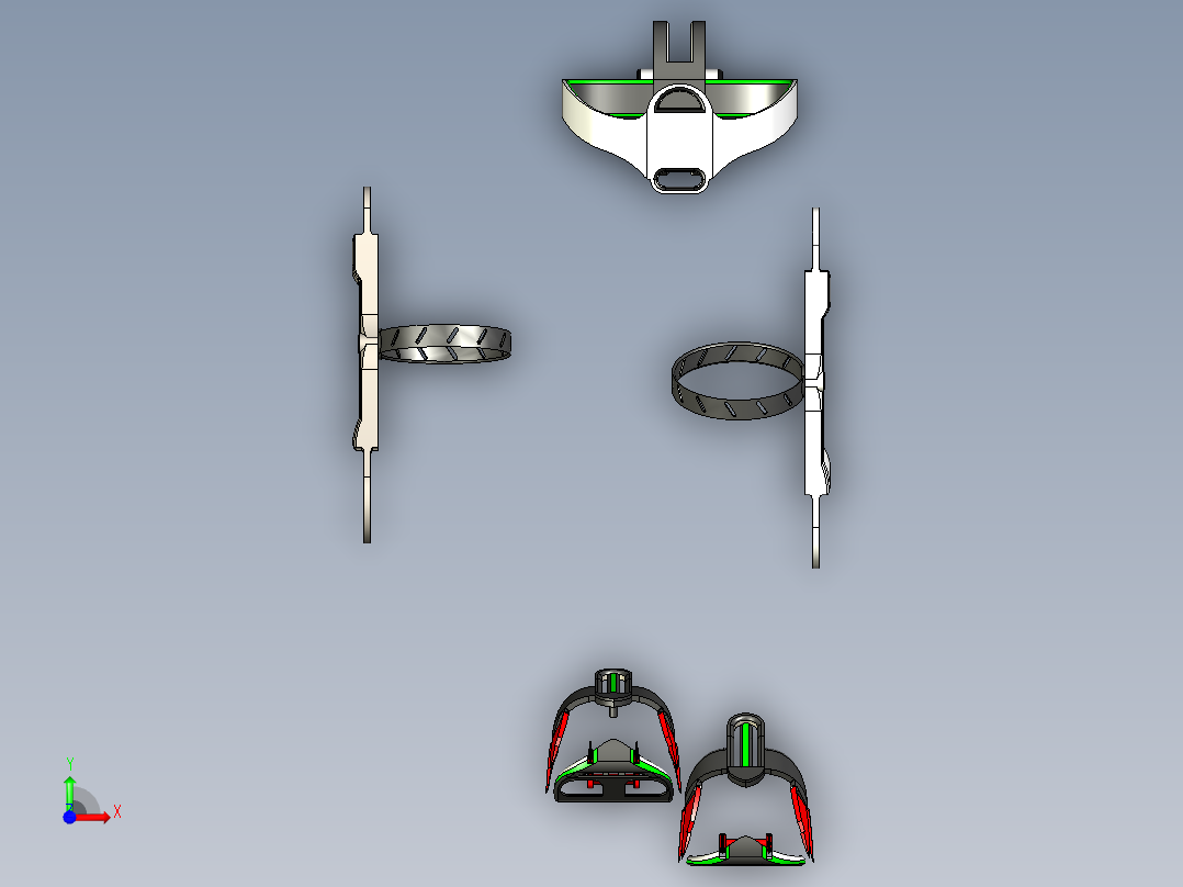 B3003817-为残障人士设计的外骨骼前视图