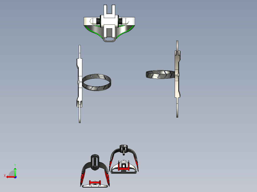B3003817-为残障人士设计的外骨骼后视图