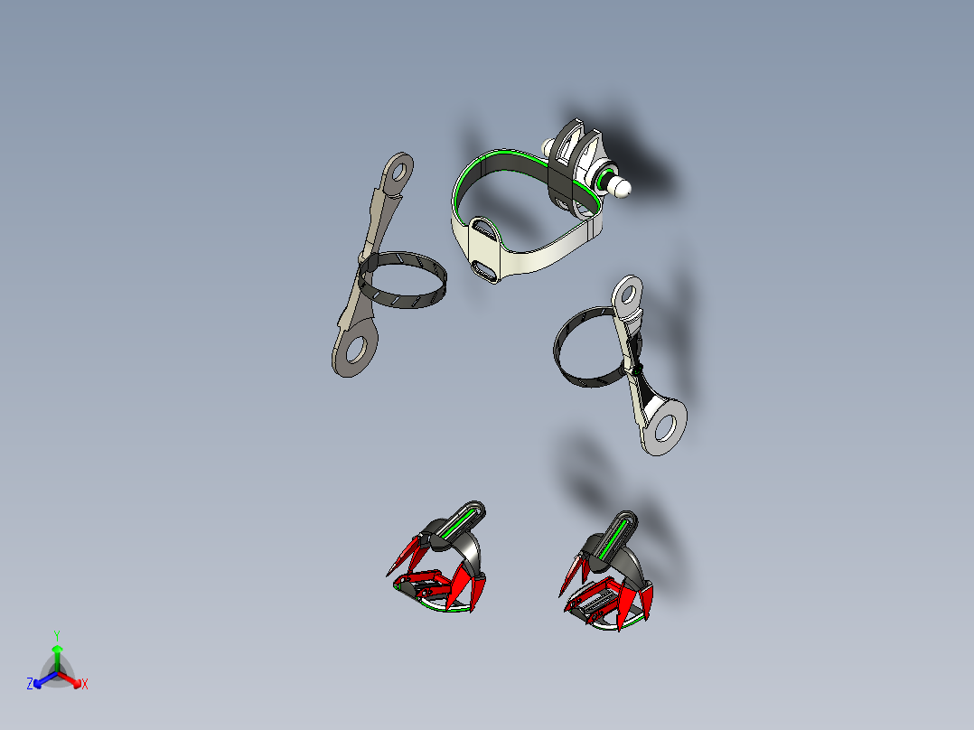 B3003817-为残障人士设计的外骨骼正等轴测图