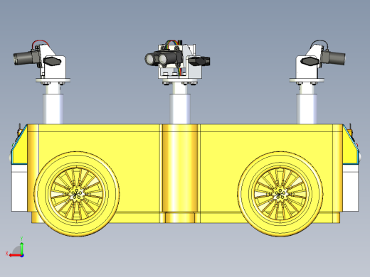 室外地图扫描构建小车模拟后视缩略图