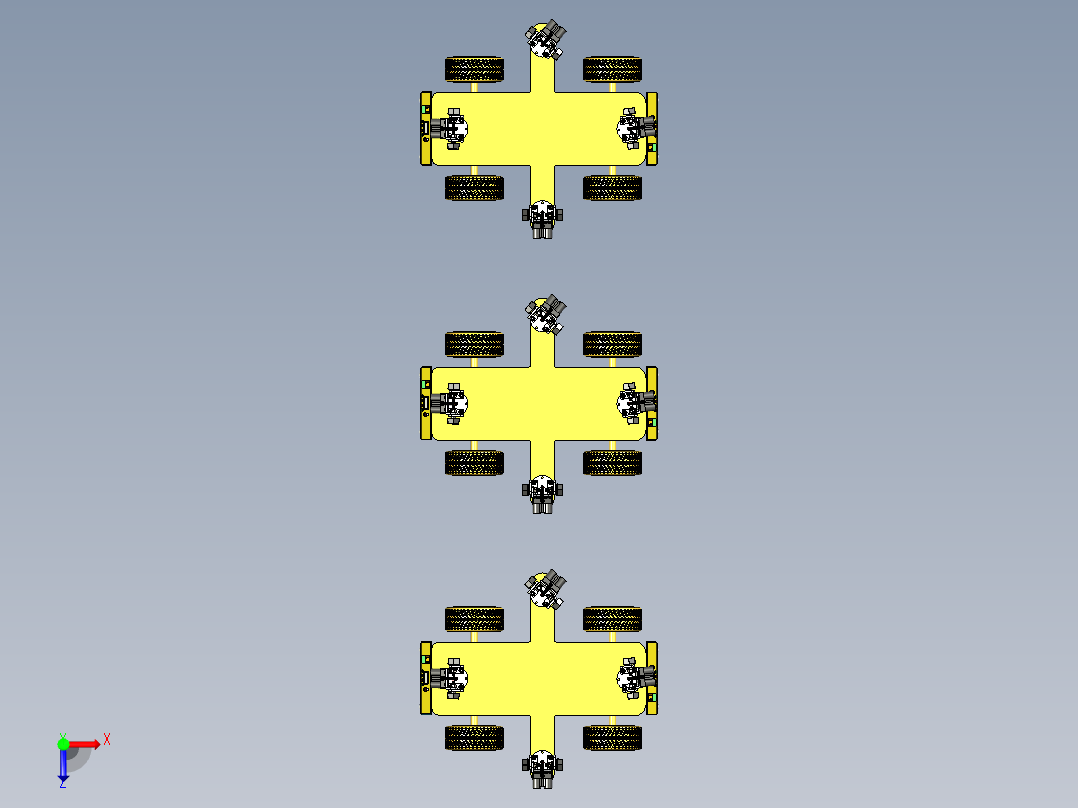 室外地图扫描构建小车模拟俯视图
