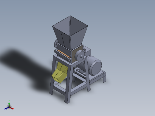 破碎机、槟榔破碎机正等轴测缩略图