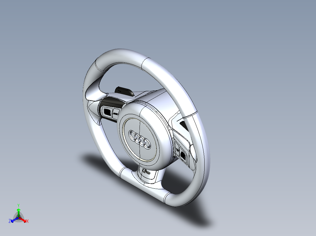 方向盘(42)正等轴测图