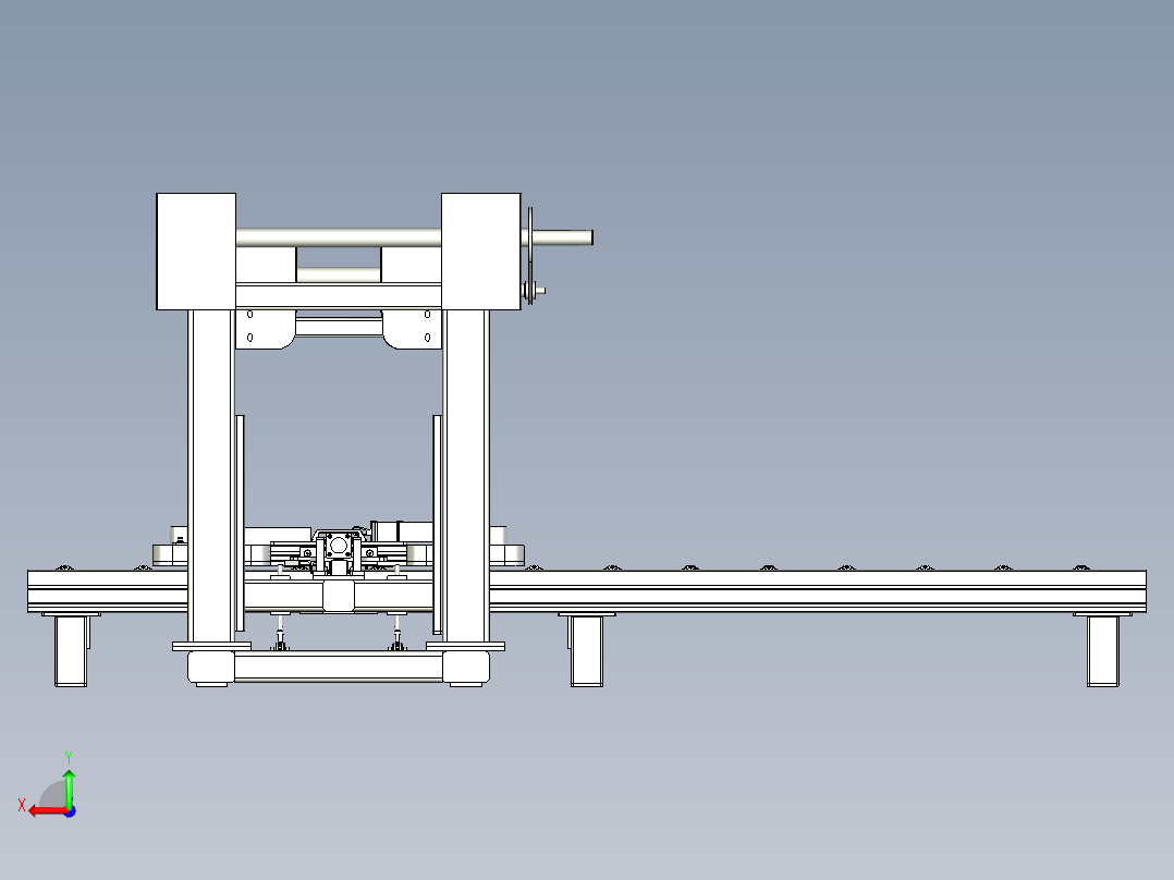 托盘堆垛机后视图