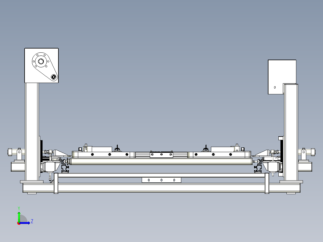 托盘堆垛机左视图