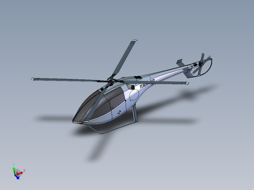 双座轻型直升机