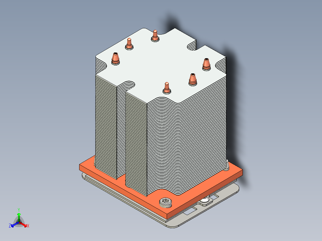 lga3647方形冷却器r1 0 110