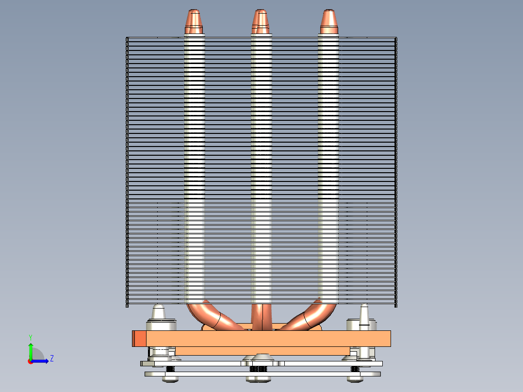 lga3647方形冷却器r1 0 110左视图