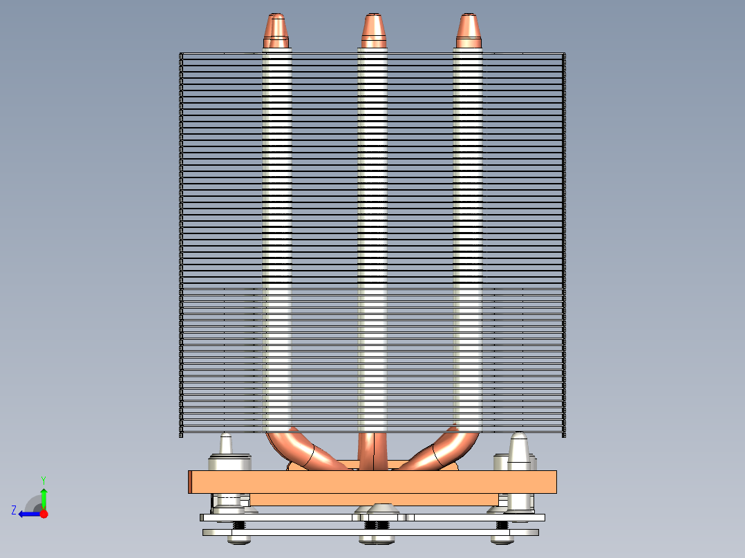 lga3647方形冷却器r1 0 110右视图