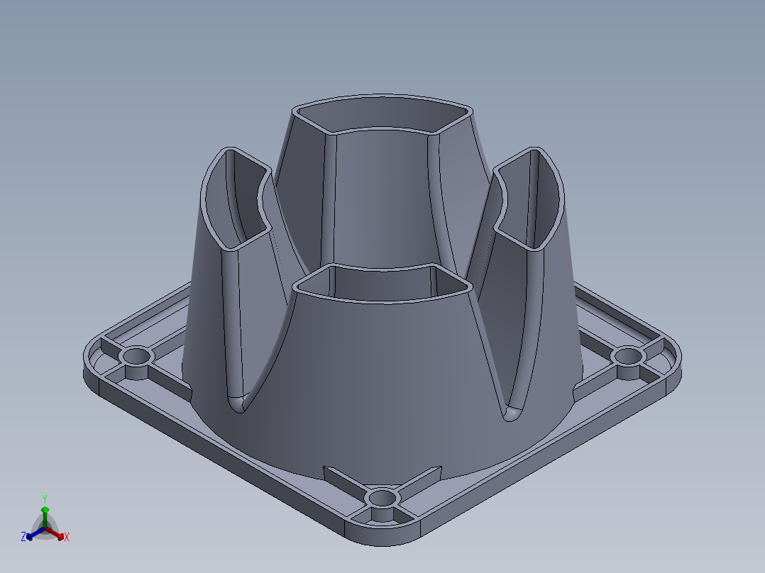 A0003841-Noctua NH-AAS 安装风扇 CPU 冷却正等轴测图