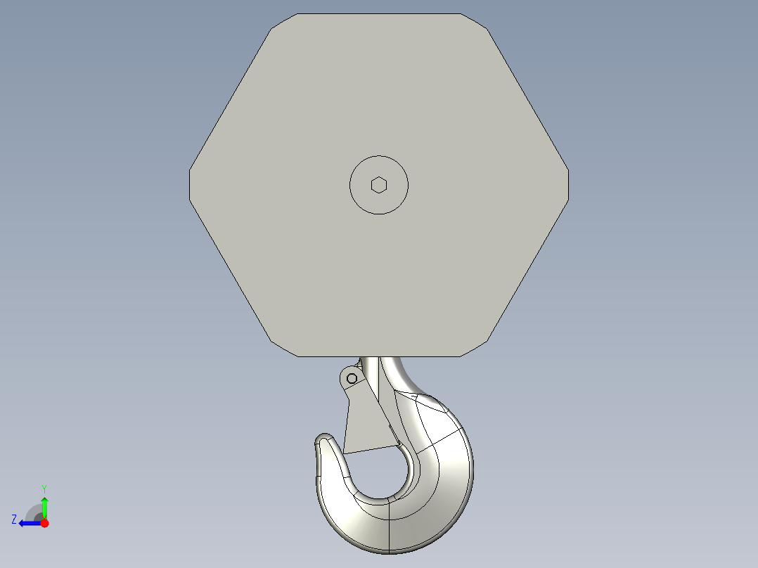 G882-5t叼钩滑轮组右视图