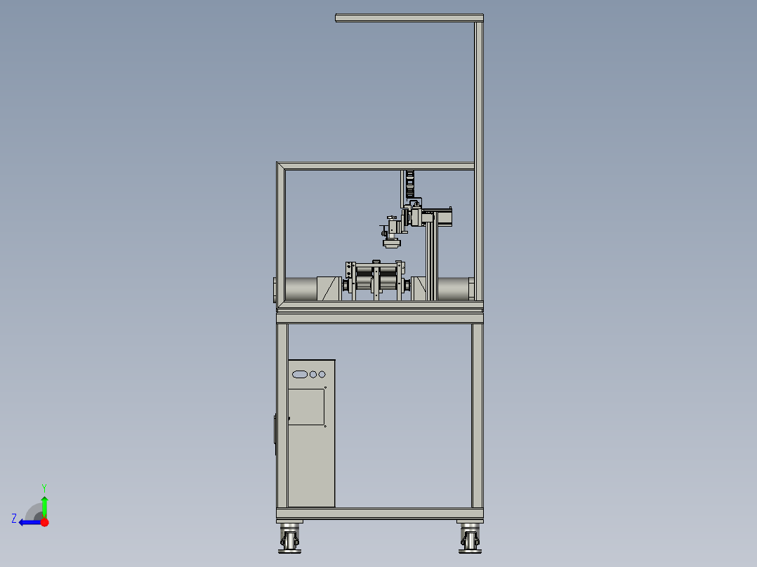基于门窗玻璃生产的贴膜机右视图