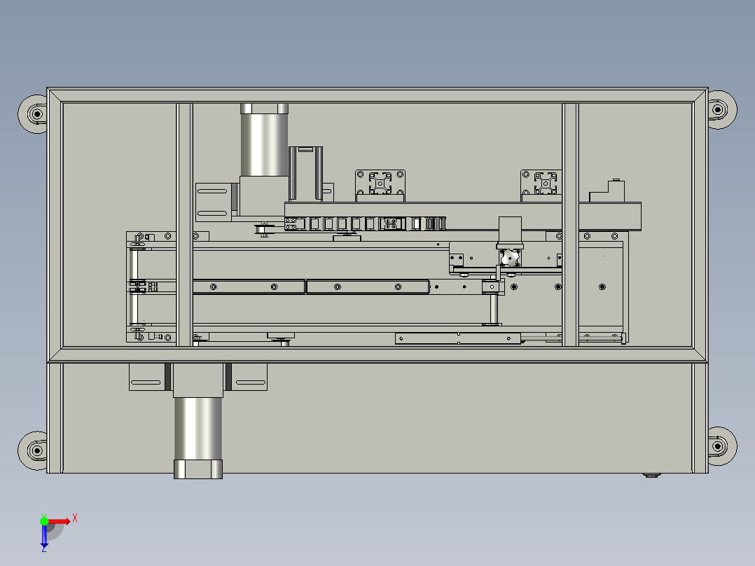 基于门窗玻璃生产的贴膜机俯视图