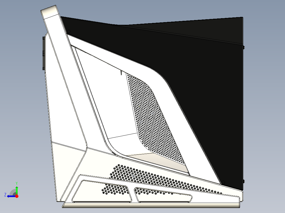 电脑主机箱右视图