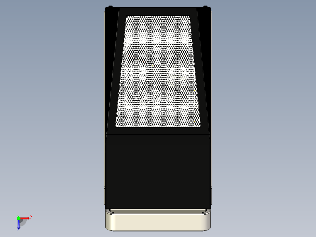 电脑主机箱俯视图