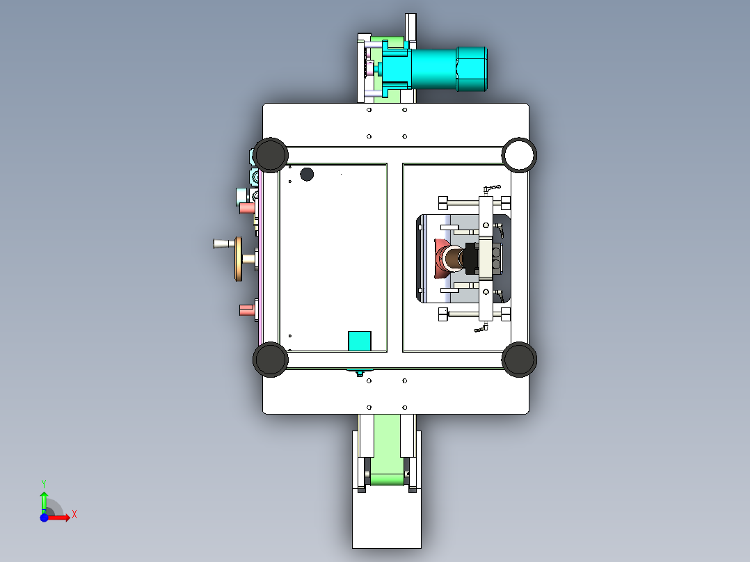 定子自动吹热缩管机前视图