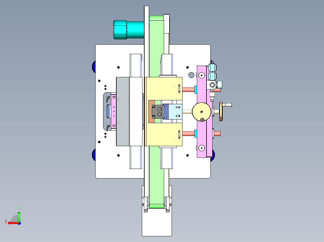 定子自动吹热缩管机后视图