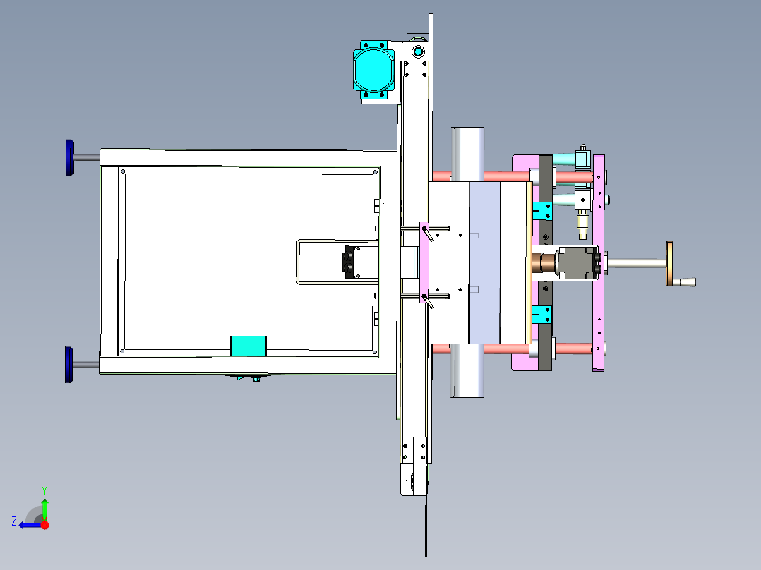 定子自动吹热缩管机右视图