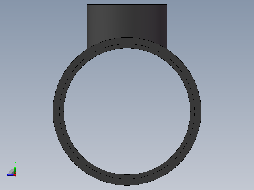 RTee_DN300_150_U-PVC右视图