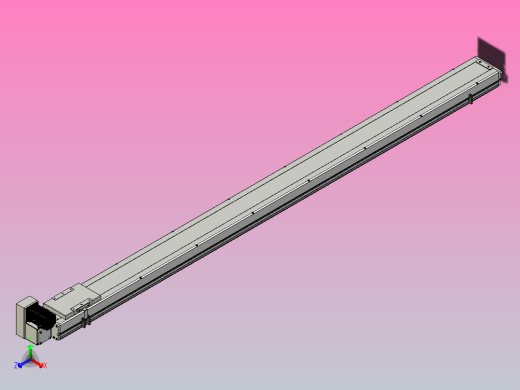 SCM14-2050-LU滚珠花健、支撑座、滚珠丝杠、交叉导轨、直线模组正等轴测缩略图