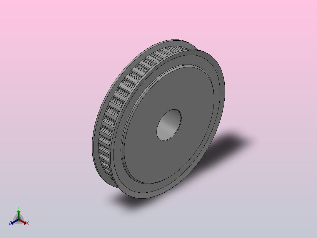 标准型梯形齿同步带轮XL型_SXLHC-44-031-dc16-A主视图