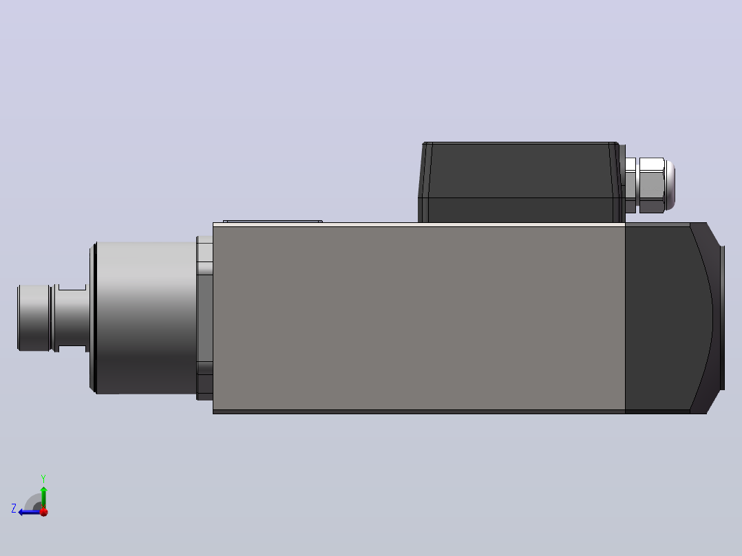 JTH4147B-ER25 雕刻钻铣主轴[JTH4147B-S12P1.50-ER25]右视图