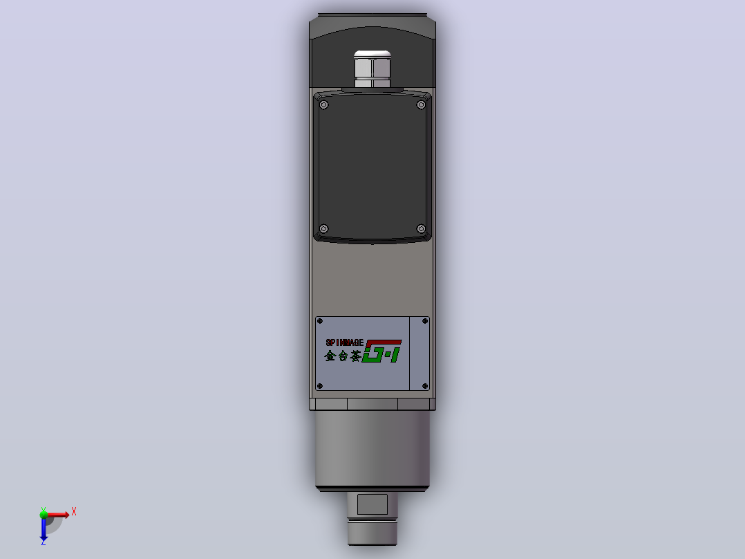 JTH4147B-ER25 雕刻钻铣主轴[JTH4147B-S12P1.50-ER25]俯视图