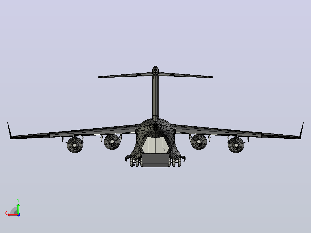 波音 C-17 Globemaster III后视图