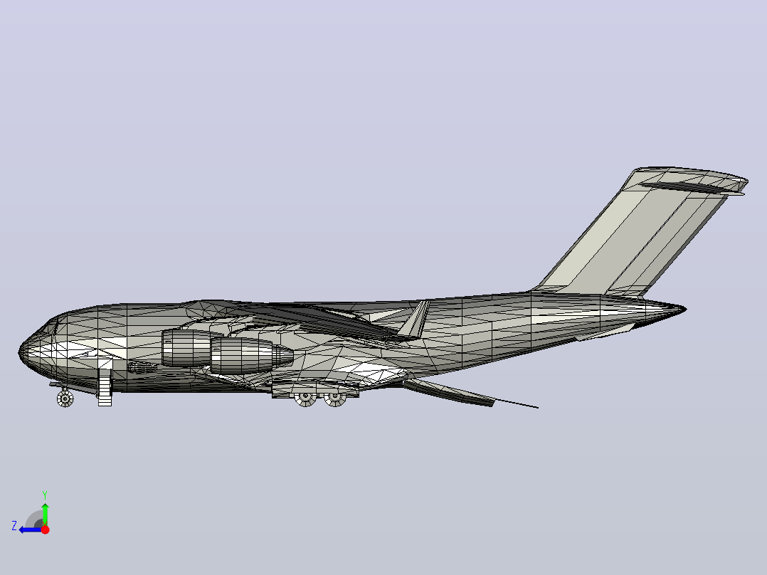 波音 C-17 Globemaster III右视图