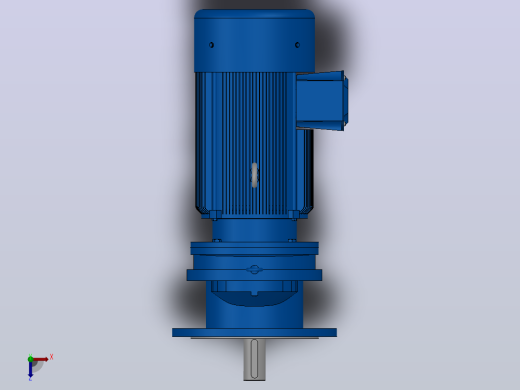 RXF107法兰轴伸式安装斜齿轮减速机RX107-Y15-4P-160L-M1-0°-Φ450俯视缩略图